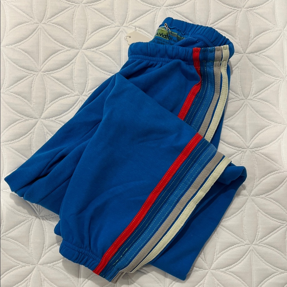 NWT Aviator Nation 5 Stripe Sweatpants 🇺🇸